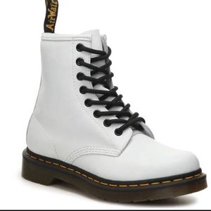 Dr Martens white Luana boots size 8 womens